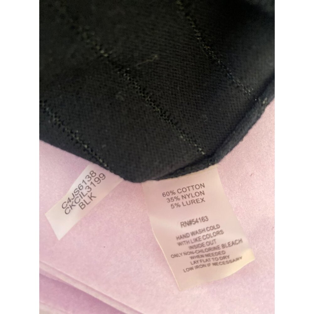 NWT Calvin Klein Women’s Black Sleeveless Knit Top Size M - Picture 5 of 5